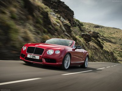 Bentley Continental GT V8 S Convertible 2014 Poster with Hanger