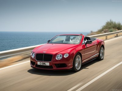 Bentley Continental GT V8 S Convertible 2014 Poster with Hanger