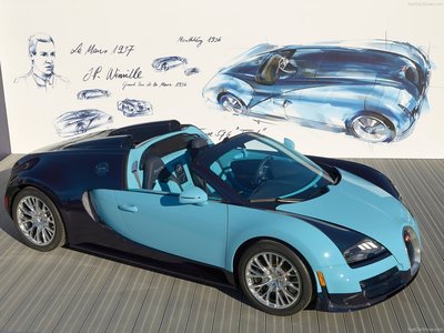 Bugatti Veyron Jean Pierre Wimille 2013 Poster with Hanger