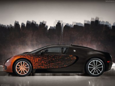 Bugatti Veyron Grand Sport Bernar Venet 2012 poster