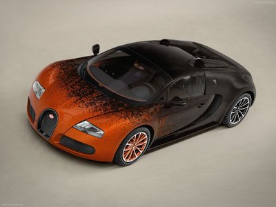 Bugatti Veyron Grand Sport Bernar Venet 2012 poster