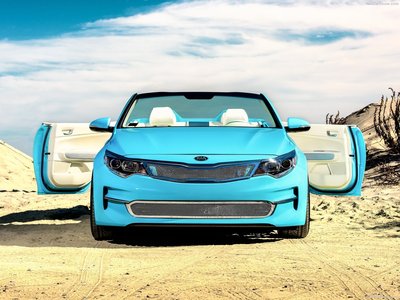 Kia Optima Roadster A1A Concept 2015 wooden framed poster