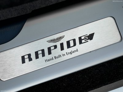 Aston Martin RapidE Concept 2015 wooden framed poster