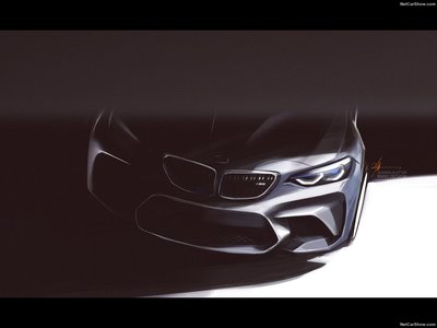 BMW M2 Coupe 2016 metal framed poster