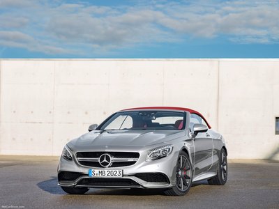 Mercedes-Benz S63 AMG 4Matic Cabriolet Edition 130 2016 Poster with Hanger