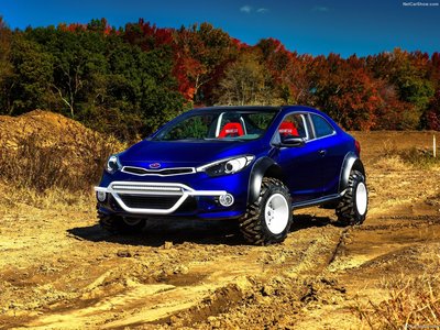 Kia Forte Koup Mud Bogger Concept 2015 Poster with Hanger