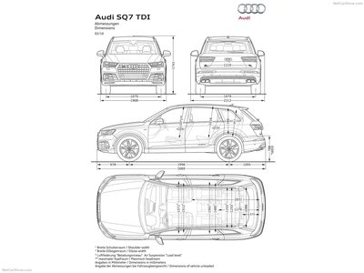 Audi SQ7 TDI 2017 canvas poster