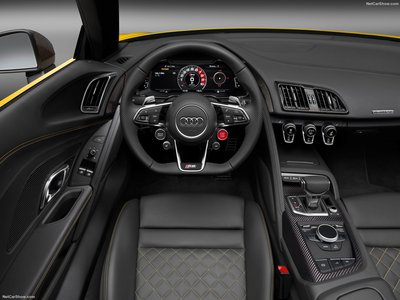 Audi R8 Spyder V10 2017 canvas poster