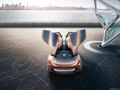BMW Vision Next 100 Concept 2016 wooden framed poster