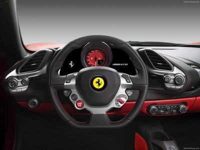 Ferrari 488 GTB 2016 Poster with Hanger