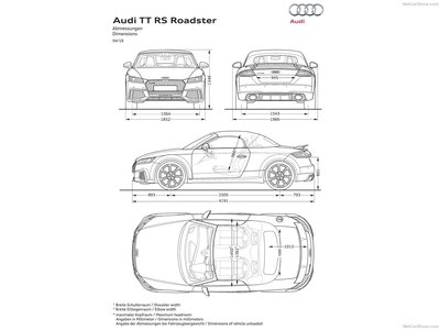 Audi TT RS Roadster 2017 tote bag #1255177