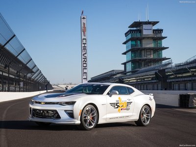 Chevrolet Camaro SS Indy 500 Pace Car 2016 metal framed poster