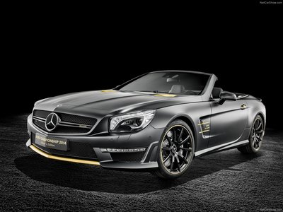 Mercedes-Benz SL63 AMG Lewis Hamilton Edition 2014 Poster with Hanger