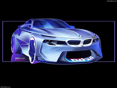 BMW 2002 Hommage Concept 2016 metal framed poster