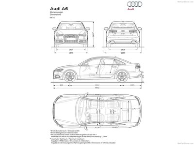 Audi A6 2017 canvas poster