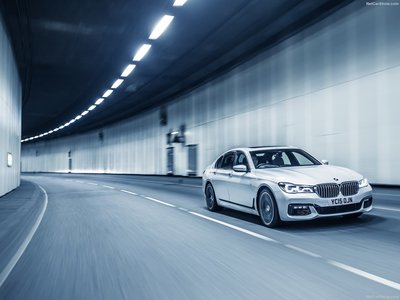 BMW 7-Series 2016 wooden framed poster