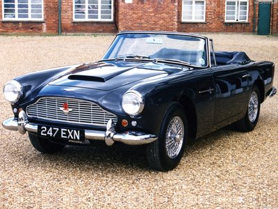 Aston Martin DB4 Convertible 1961 Poster with Hanger