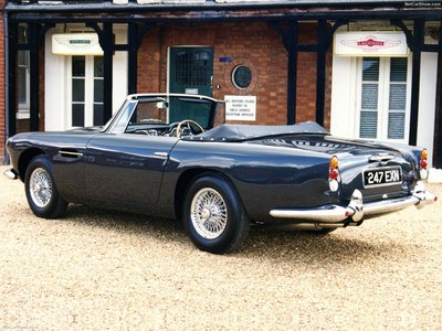 Aston Martin DB4 Convertible 1961 Poster with Hanger