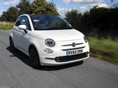 Fiat 500 2016 Poster with Hanger
