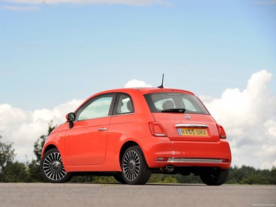 Fiat 500 2016 canvas poster
