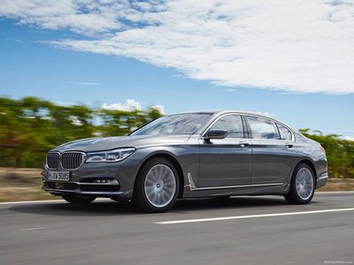 BMW 750Li xDrive 2016 Poster with Hanger