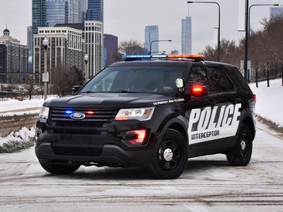 Ford Police Interceptor Utility 2016 canvas poster