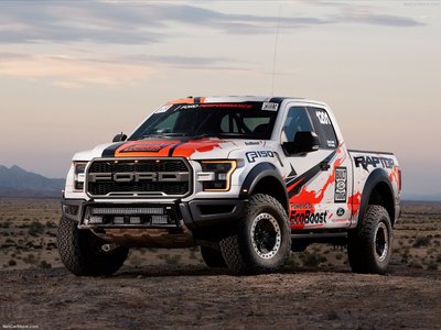 Ford F-150 Raptor Race Truck 2017 Poster with Hanger