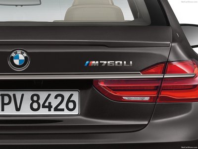BMW M760Li xDrive 2017 Poster with Hanger