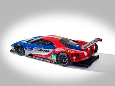 Ford GT Le Mans Racecar 2016 Poster with Hanger
