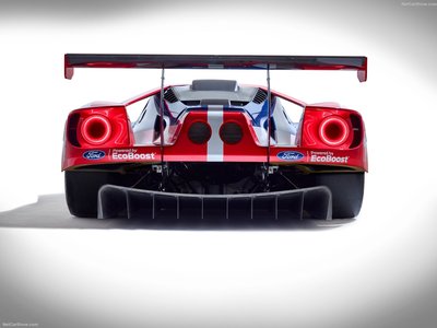Ford GT Le Mans Racecar 2016 metal framed poster