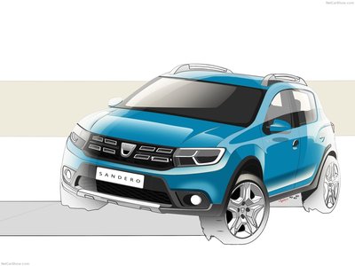 Dacia Sandero Stepway 2017 Poster with Hanger