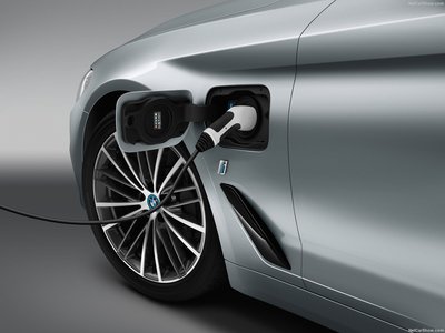 BMW 5-Series 2017 metal framed poster