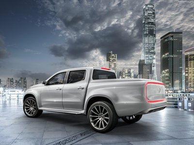 Mercedes-Benz X-Class Pickup Concept 2016 Poster with Hanger