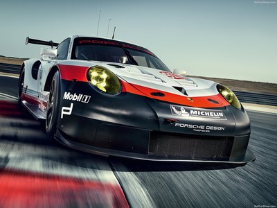 Porsche 911 RSR 2017 Poster with Hanger