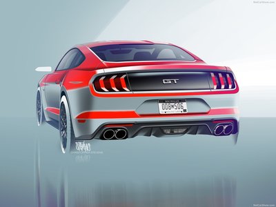 Ford Mustang GT 2018 Poster with Hanger