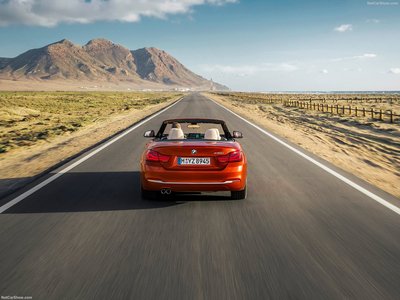 BMW 4-Series Convertible 2018 canvas poster