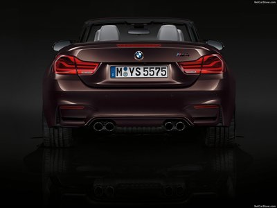 BMW M4 Convertible 2018 Poster with Hanger