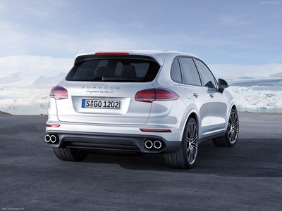 Porsche Cayenne Turbo S 2016 Poster with Hanger