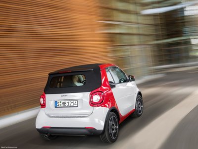 Smart fortwo Cabrio 2016 wooden framed poster