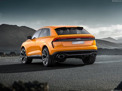 Audi Q8 Sport Concept 2017 Poster with Hanger