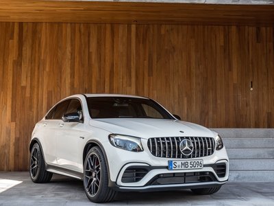 Mercedes-Benz GLC63 S AMG Coupe 2018 Poster with Hanger