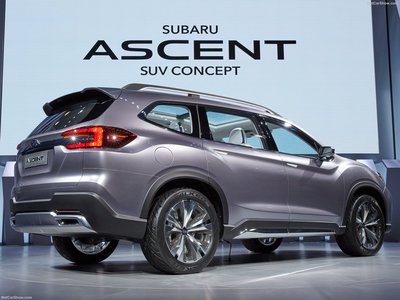 Subaru Ascent SUV Concept 2017 wooden framed poster