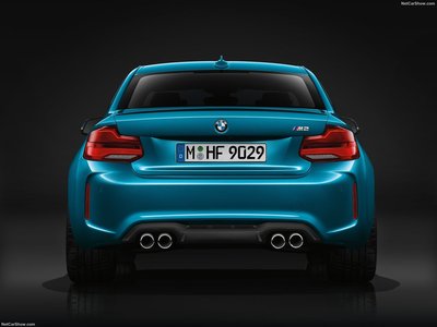 BMW M2 Coupe 2018 metal framed poster