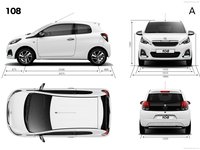 Peugeot 108 2015 stickers 1307078