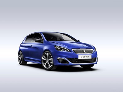 Peugeot 308 GT 2015 Poster with Hanger