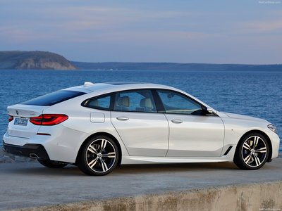 BMW 6-Series Gran Turismo 2018 wooden framed poster