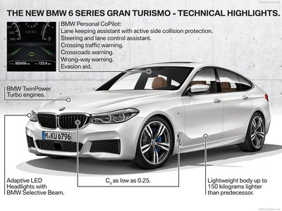 BMW 6-Series Gran Turismo 2018 stickers 1310104