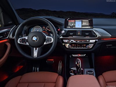 BMW X3 M40i 2018 metal framed poster