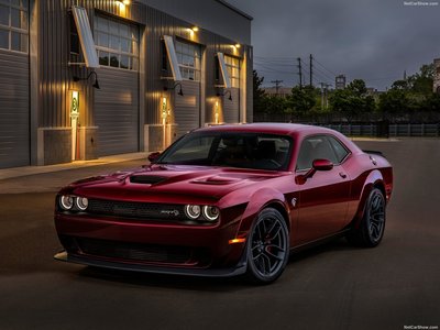 Dodge Challenger SRT Hellcat Widebody 2018 Poster with Hanger