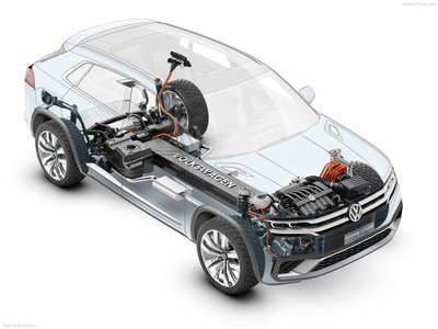 Volkswagen Cross Coupe GTE Concept 2015 metal framed poster